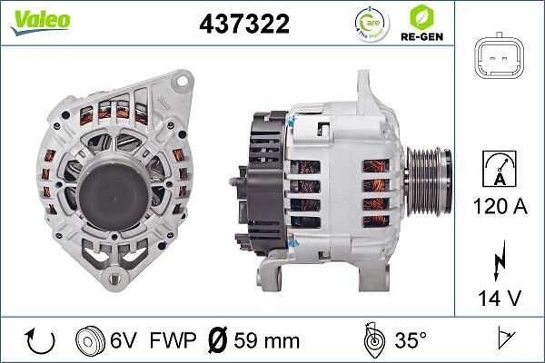 437322 VALEO Alternatore 
