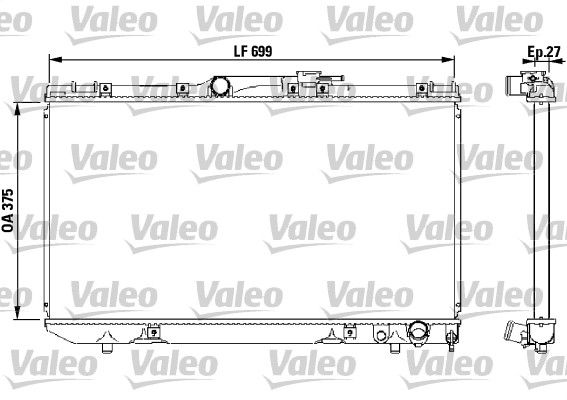 731569 VALEO Radiatore, Raffreddamento motore 