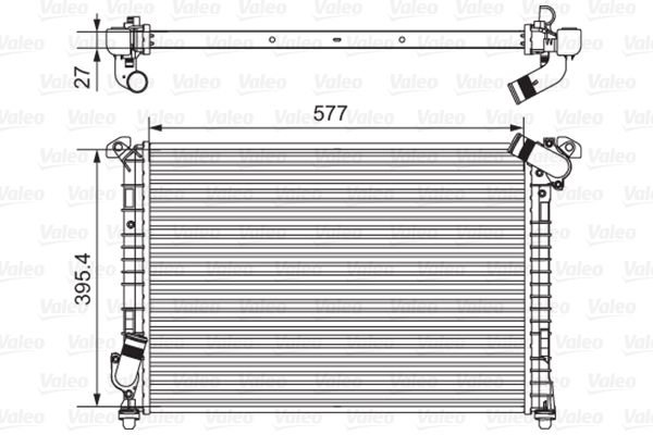 734328 VALEO Radiatore, Raffreddamento motore 