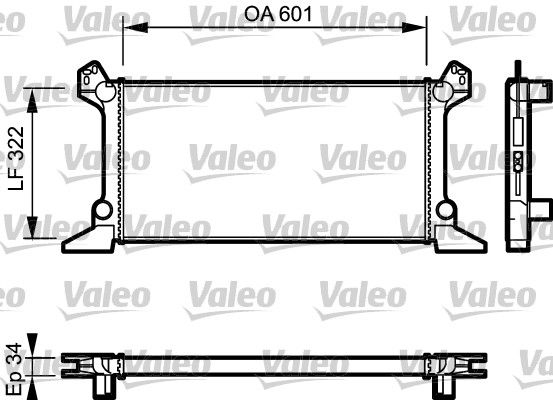730124 VALEO Radiatore, Raffreddamento motore 