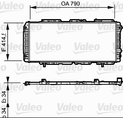 731611 VALEO Radiatore, Raffreddamento motore 