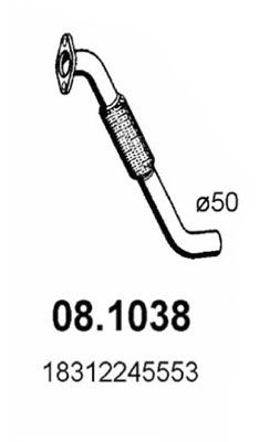 08.1038 ASSO Tubo gas scarico 