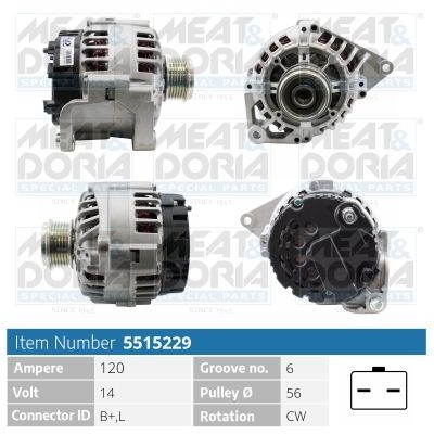 5515229 MEAT & DORIA Alternatore 
