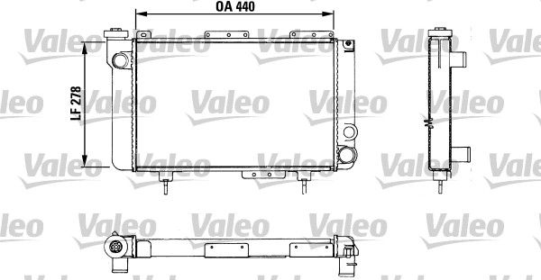 883463 VALEO Radiatore, Raffreddamento motore 