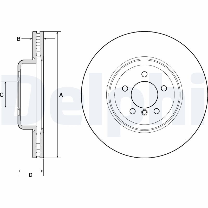BG9158C DELPHI Disco freno 