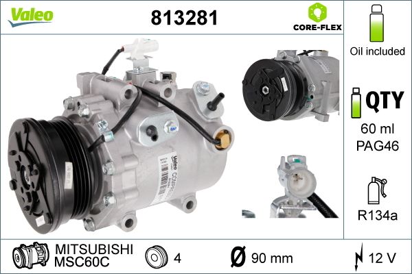 813281 VALEO Compressore, climatizzatore 