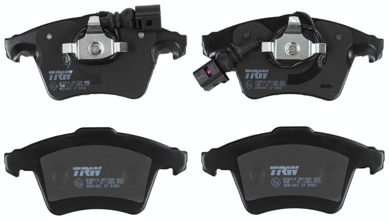 GDB1651 TRW Kit pastiglie freno, Freno a disco 