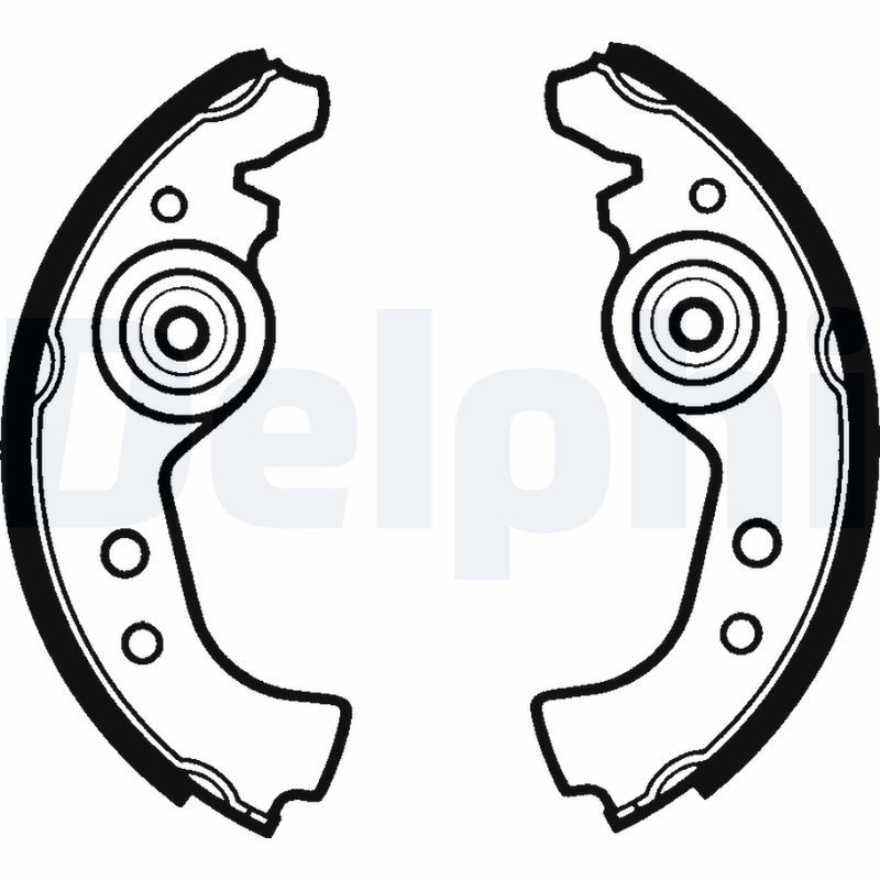 LS1290 DELPHI Kit ganasce freno Kit ganasce, Freno stazionamento 