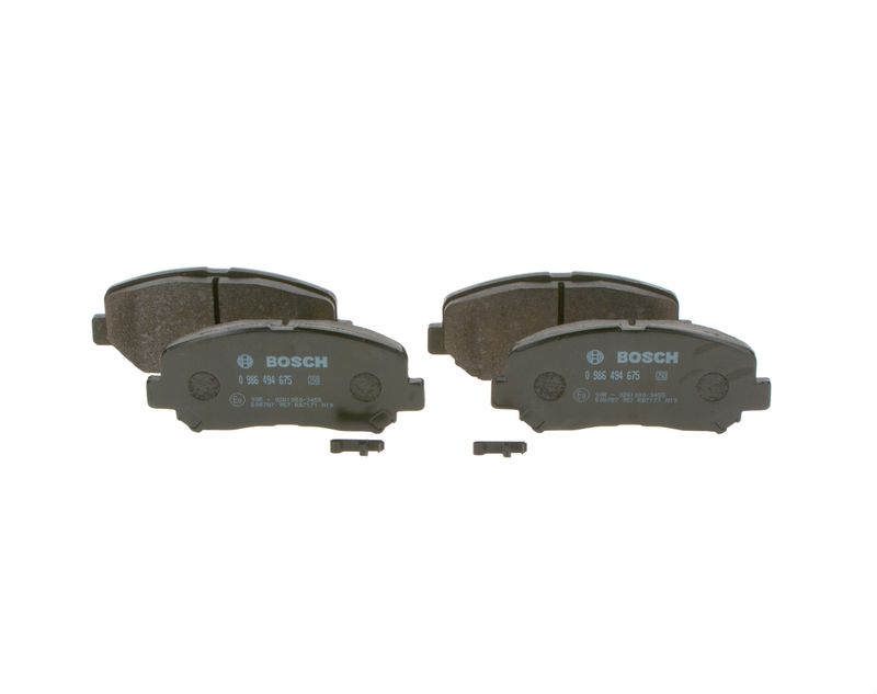 0986494675 BOSCH Kit pastiglie freno, Freno a disco 