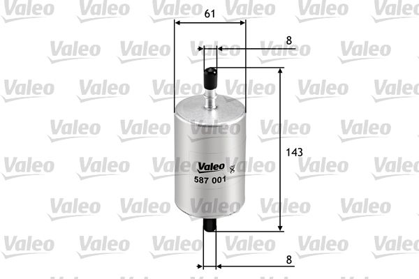 587001 VALEO Filtro carburante 