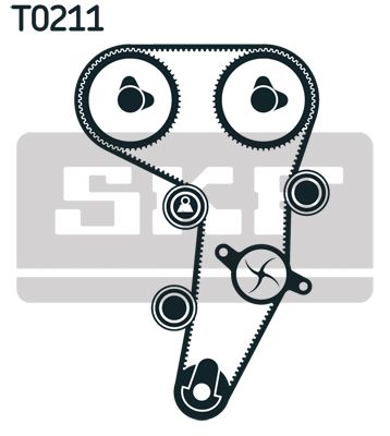 VKMA01259 SKF Kit cinghie dentate 