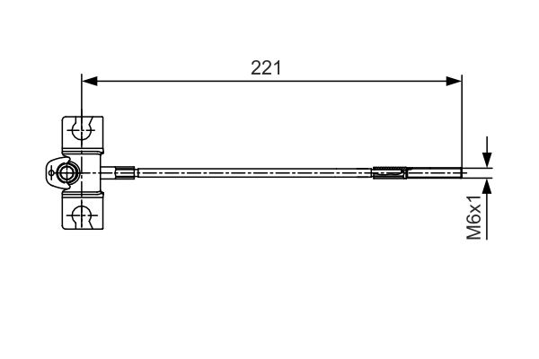 1987477913 BOSCH Cavo comando, Freno stazionamento 