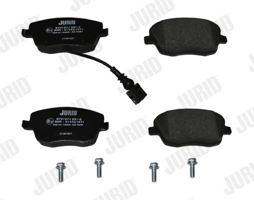 573127J JURID Kit pastiglie freno, Freno a disco 