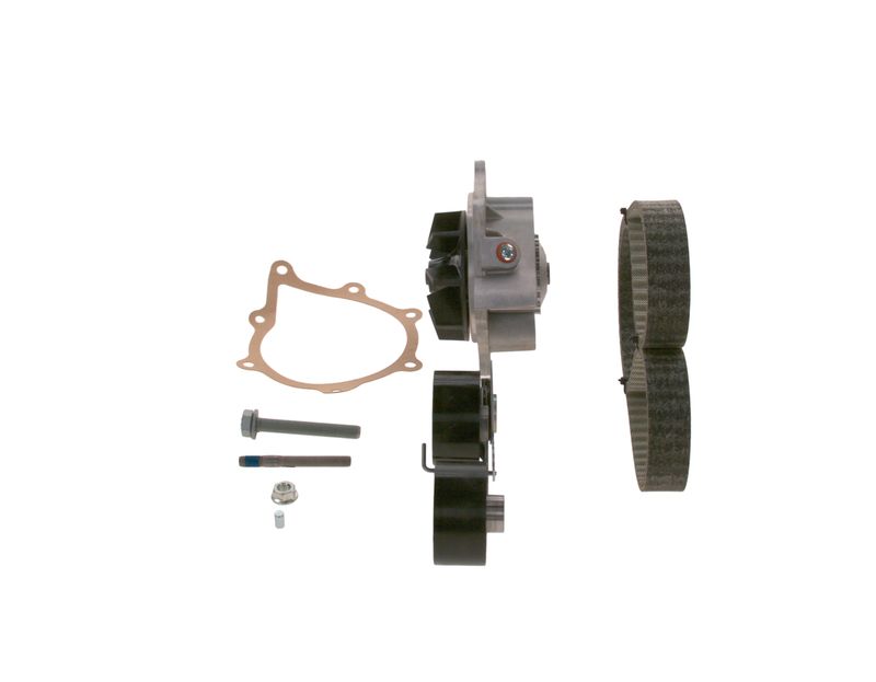 1987946496 BOSCH Pompa acqua + Kit cinghie dentate 