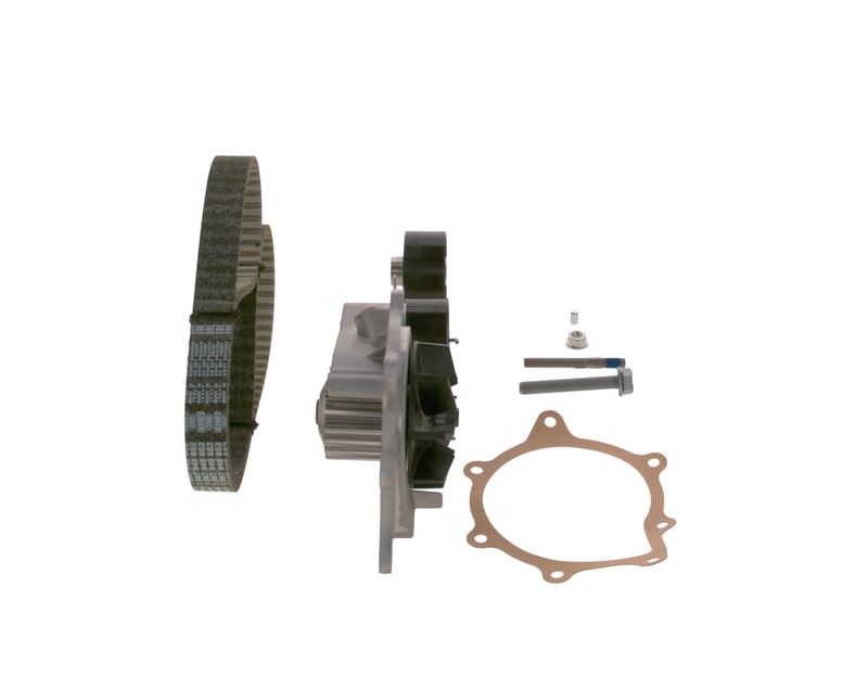 1987946496 BOSCH Pompa acqua + Kit cinghie dentate 