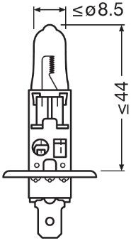 64150 ams-OSRAM Lampadina, Faro di profondità Lampadina, Faro principale Lampadina, Fendinebbia Lampadina, Faro di svolta 