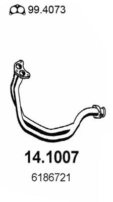 14.1007 ASSO Tubo gas scarico 