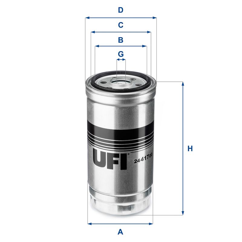 24.417.00 UFI Filtro carburante 