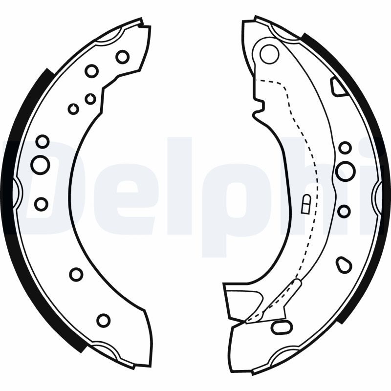 LS1921 DELPHI Kit ganasce freno 