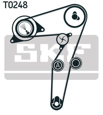 VKMC 02195-2 SKF Pompa acqua + Kit cinghie dentate 