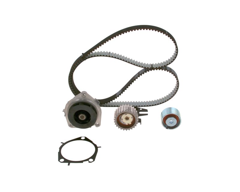 1987946458 BOSCH Pompa acqua + Kit cinghie dentate 