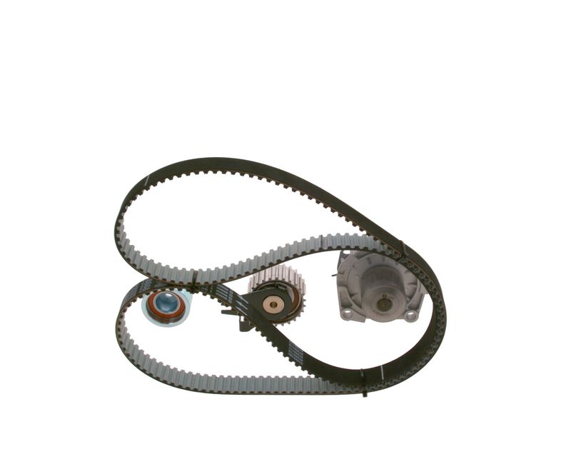 1987946458 BOSCH Pompa acqua + Kit cinghie dentate 