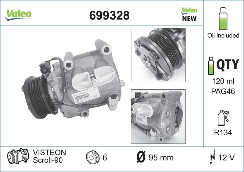 699328 VALEO Compressore, climatizzatore 