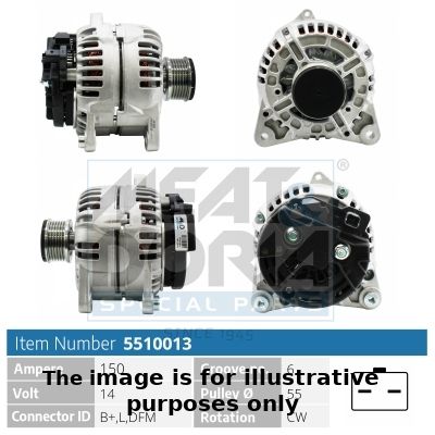 5510013G MEAT & DORIA Alternatore 