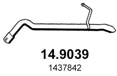 14.9039 ASSO Tubo gas scarico 