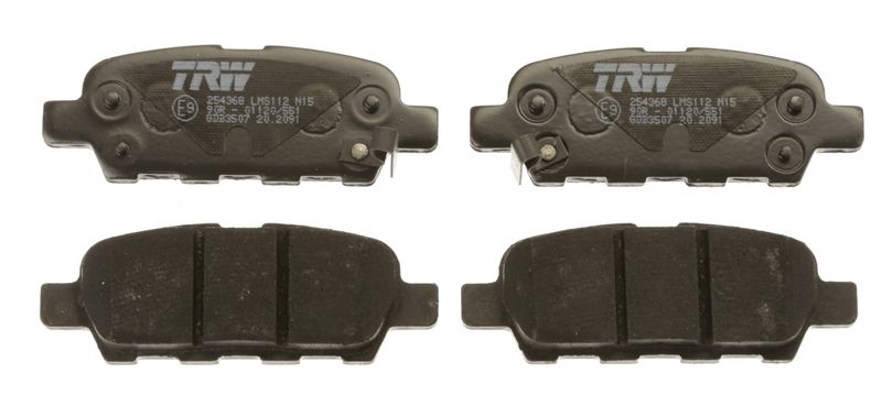 GDB3507 TRW Kit pastiglie freno, Freno a disco 