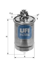 24.425.00 UFI Filtro carburante 