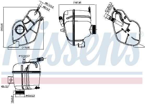 996408 NISSENS Serbatoio compensazione, Refrigerante 