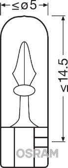 2741 ams-OSRAM Lampadina, Illuminazione strumentazione Lampadina, Luce freno supplementare 
