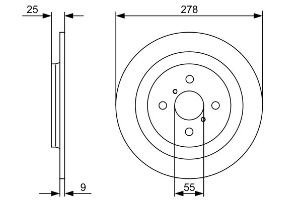 0986479C05 BOSCH Disco freno 