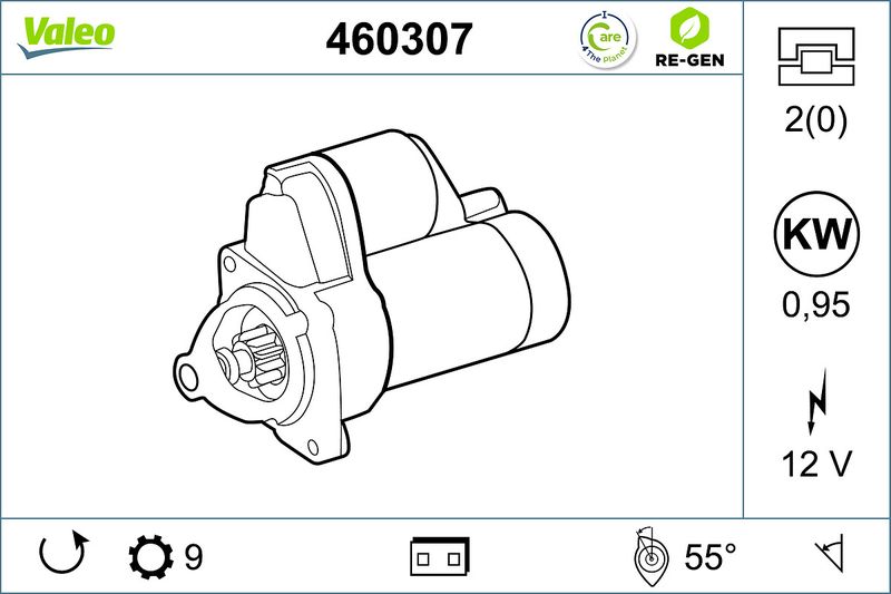 460307 VALEO Motorino d'avviamento 