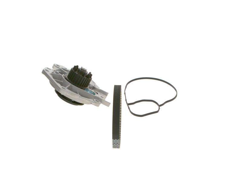 1987946975 BOSCH Pompa acqua + Kit cinghie dentate 