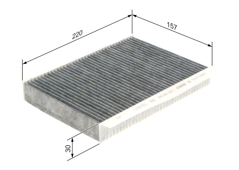 1987435548 BOSCH Filtro, Aria abitacolo 