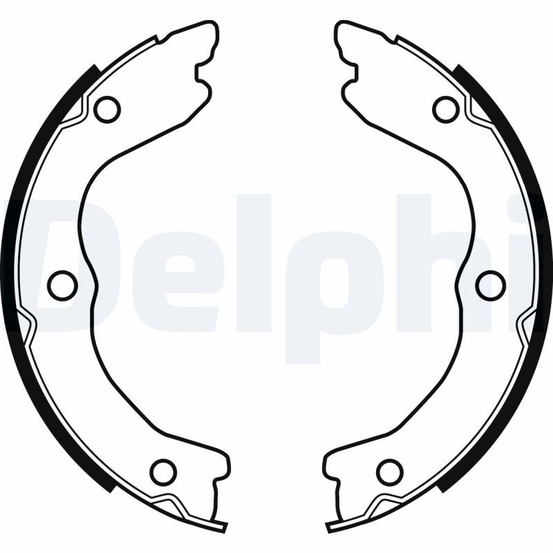 LS2038 DELPHI Kit ganasce, Freno stazionamento 