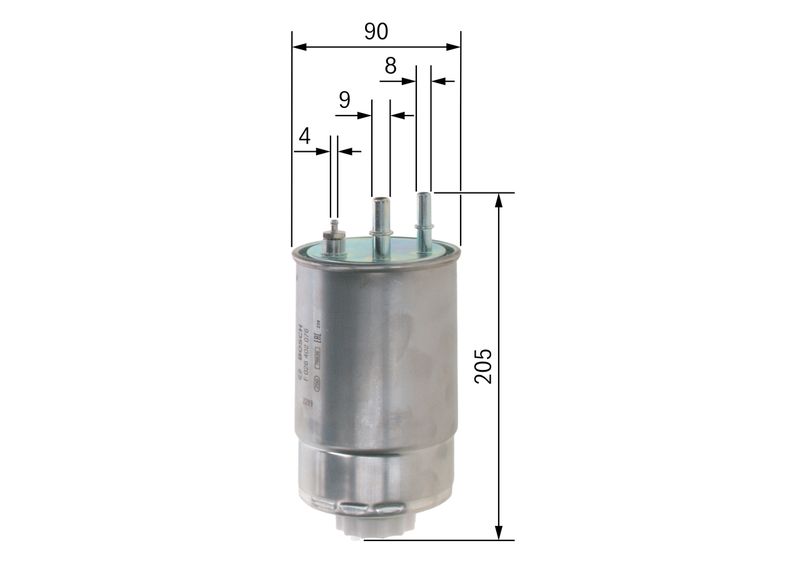 F026402076 BOSCH Filtro carburante 