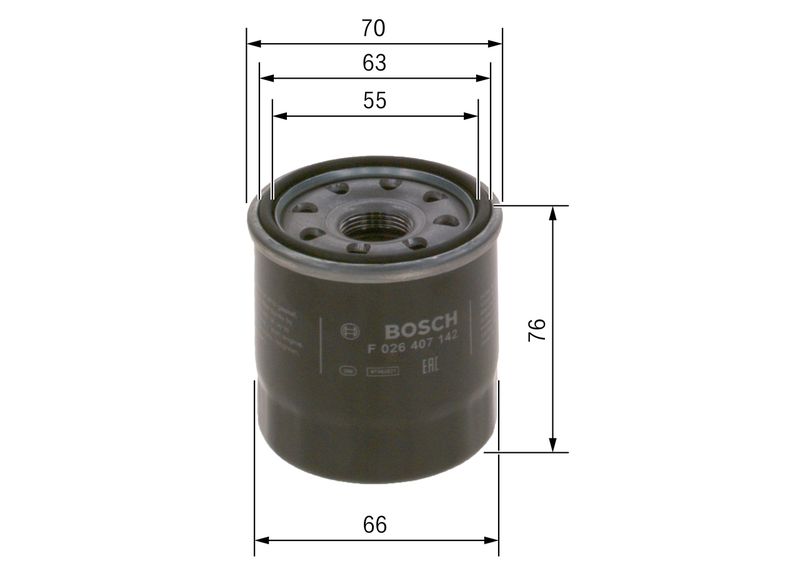F026407142 BOSCH Filtro olio 