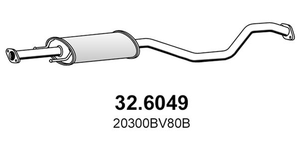 32.6049 ASSO Silenziatore centrale 