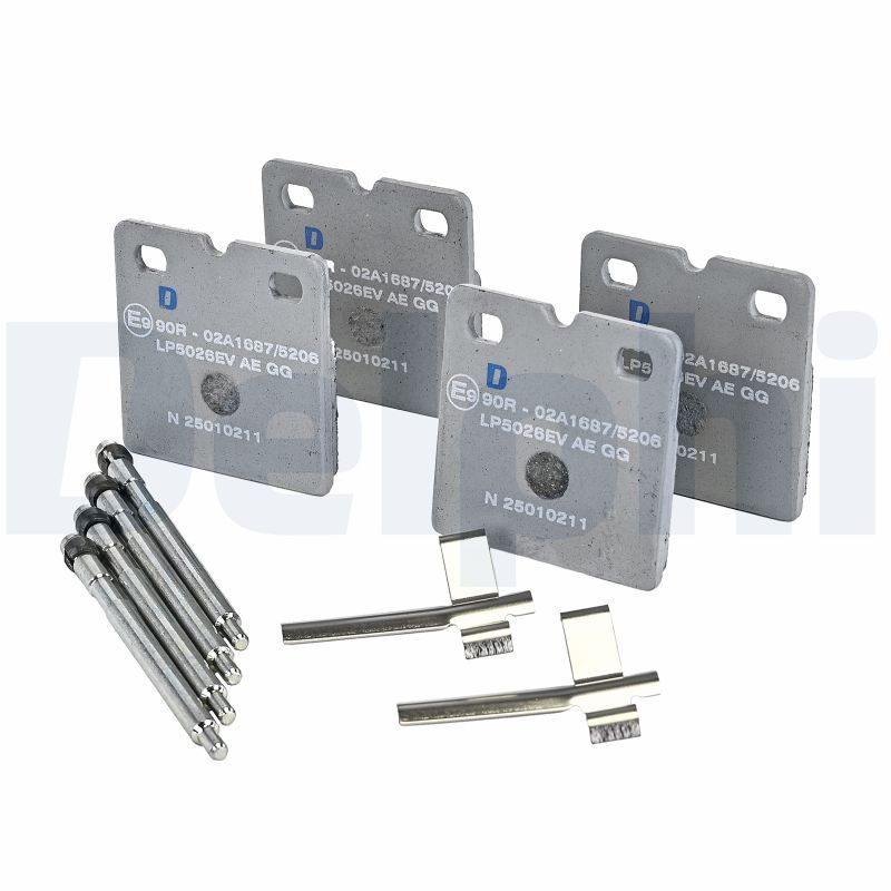 LP5026EV DELPHI Kit pastiglie freno, Freno di stazionamento a disco 