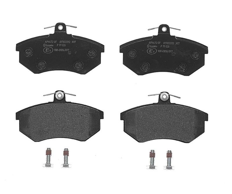 P99026 BREMBO Kit pastiglie freno, Freno a disco 