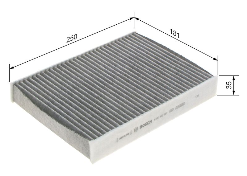 1987435562 BOSCH Filtro, Aria abitacolo 