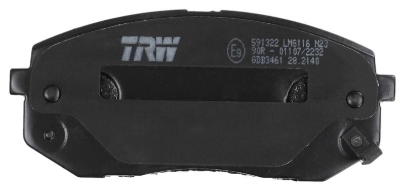 GDB3461 TRW Kit pastiglie freno, Freno a disco 