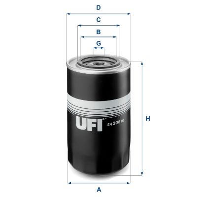 24.308.00 UFI Filtro carburante 