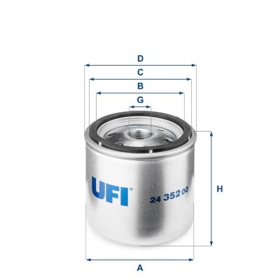 24.352.00 UFI Filtro carburante 