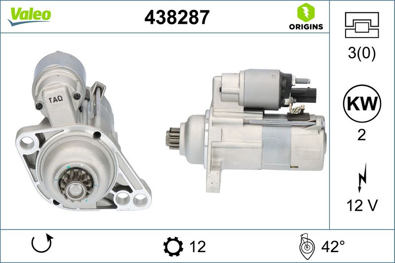 438287 VALEO Motorino d'avviamento 