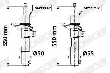 742116SP MONROE Ammortizzatore 