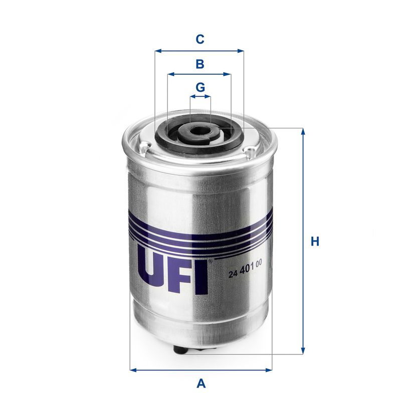 24.401.00 UFI Filtro carburante 